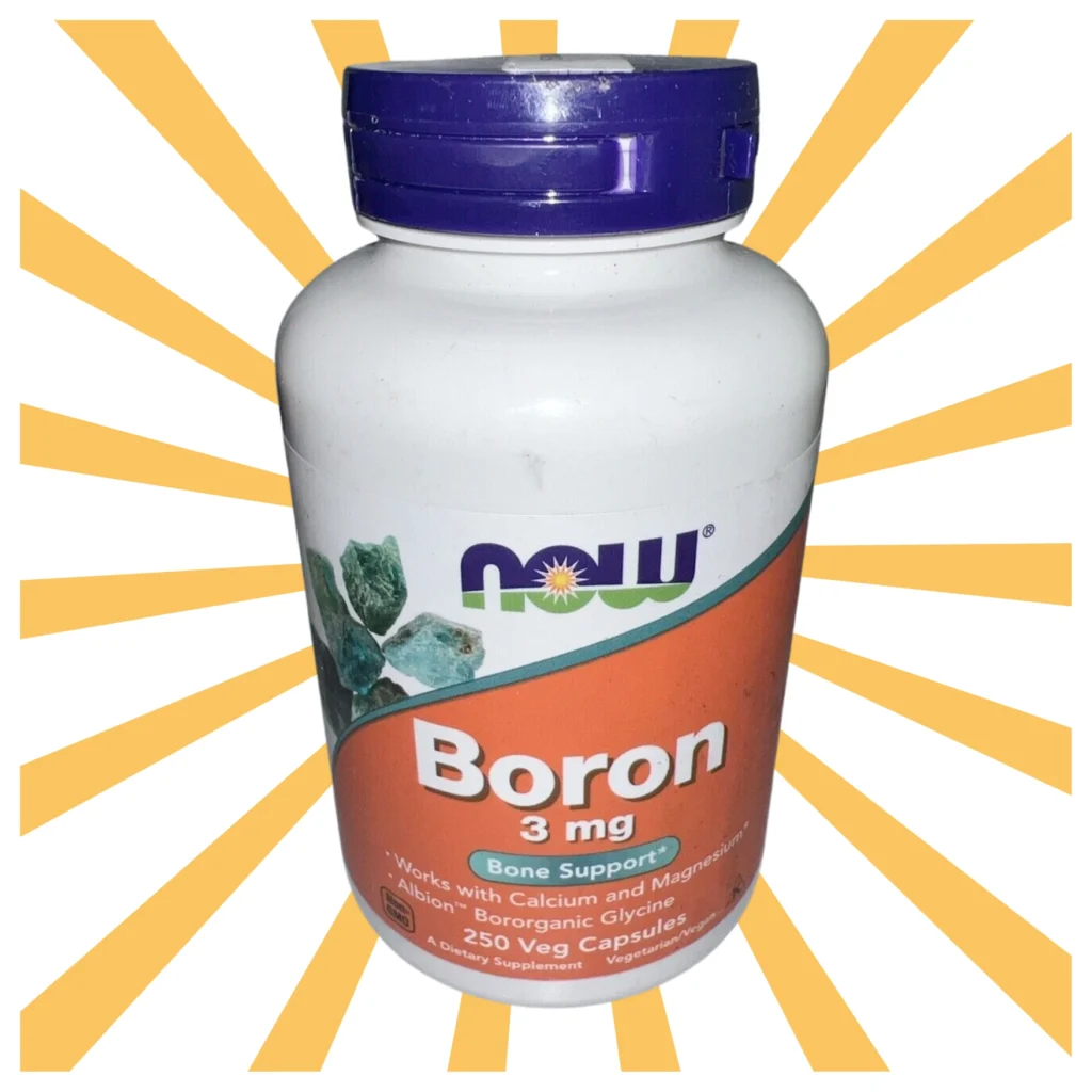 Boron supplement for menopause symptoms