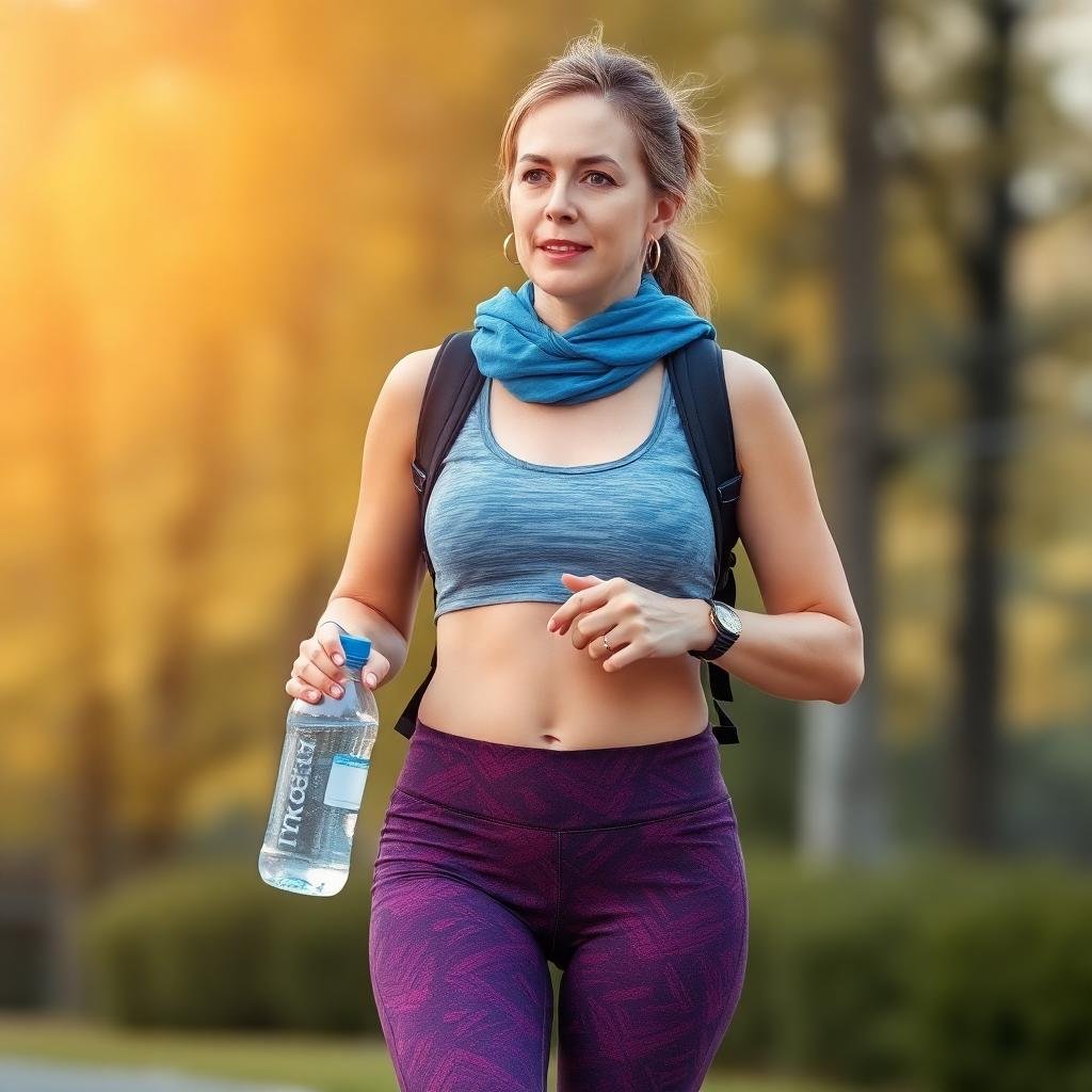 staying hydrated while walking